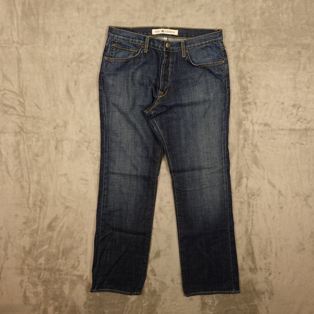Agave jeans The Maverick straight men's 36 blue denim button‎ fly